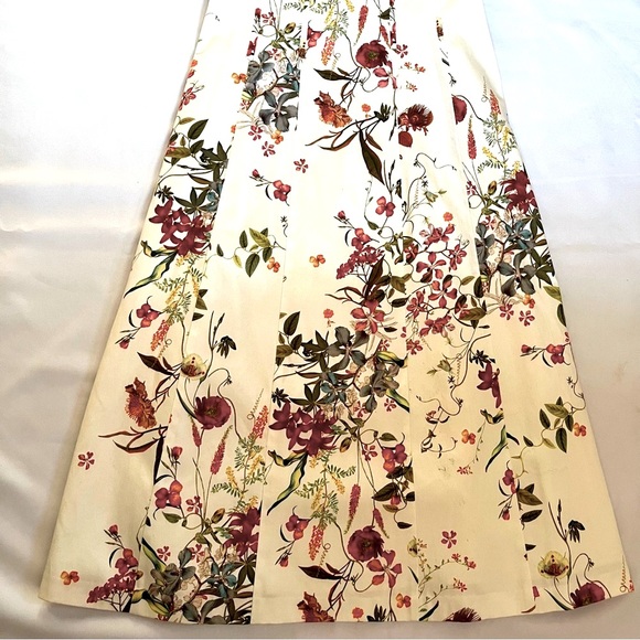 Tahari Arthur S Levine Dresses Color Ivory/Rio White Floral Julie Dress Side 4. - Picture 7 of 16